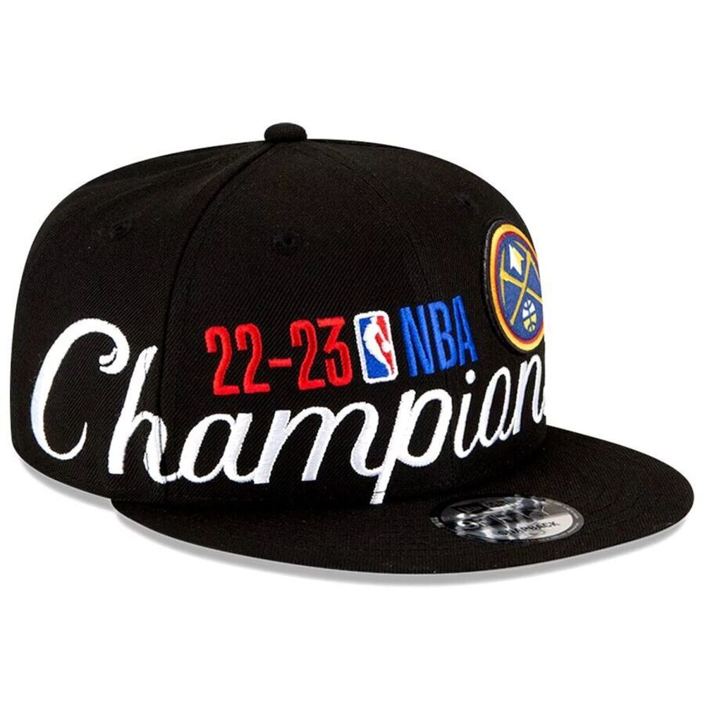 New Era Denver Nuggets 2023 NBA Finals Champions Locker Room Snapback Hat